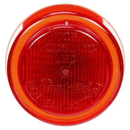 Truck-Lite 10 Series, Led, Red Round, 3 Diode, Marker Clearance Light, P2, Fit 'N Forget M/C, 12-24V 10256R